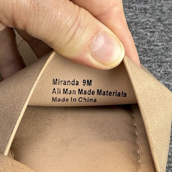 ✅Espadrille Platform Sandals Women’s 9M Miranda Ankle Strap Open Toe Buckle Tan - Picture 2 of 10